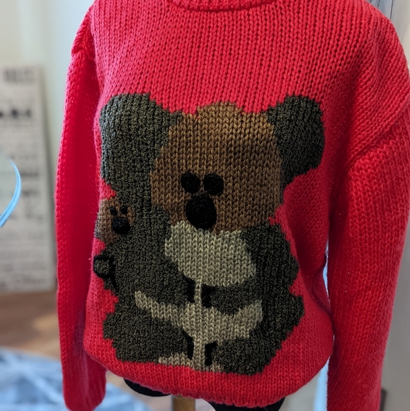 Red Bear Sweater - Picture 1 of 6